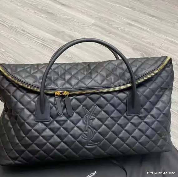 Tony Luxuries ES QUILTED TRAVEL YSL IN GIANT BAG LEATHER 0530